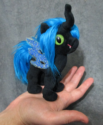 Size: 532x650 | Tagged: safe, artist:voodoo-tiki, queen chrysalis, changeling, changeling queen, nymph, doll, irl, photo, plushie, toy