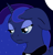 Size: 501x522 | Tagged: safe, artist:fizzypumpkin, princess luna, alicorn, pony, bust, feels bad man, feels bad pony, floppy ears, frown, night, sad, solo