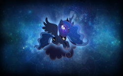 Size: 3840x2400 | Tagged: safe, artist:aelioszero, artist:proenix, princess luna, alicorn, pony, cloud, constellation, lens flare, solo, vector, wallpaper