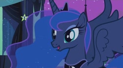 Size: 658x368 | Tagged: safe, artist:moonstar0214, screencap, princess luna, alicorn, pony, luna eclipsed, bust, happy, solo, vector