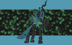 Size: 2560x1600 | Tagged: safe, artist:alicehumansacrifice0, queen chrysalis, changeling, changeling queen, flat colors, solo, wallpaper