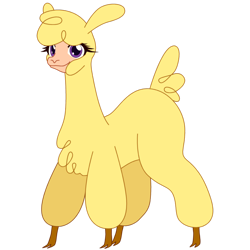 Size: 894x894 | Tagged: safe, artist:fibs, paprika paca, alpaca, them's fightin' herds, community related, female, large butt, sketch, solo