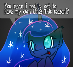 Size: 496x460 | Tagged: safe, artist:tivy, princess luna, alicorn, pony, female, joke, looking at you, mare, solo, speech bubble