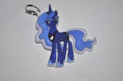 Size: 4288x2848 | Tagged: safe, artist:blindfaith-boo, princess luna, alicorn, pony, female, horn, keychain, mare, solo