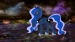 Size: 600x338 | Tagged: safe, flash sentry, princess luna, alicorn, pony, bradestia, exploitable meme, face swap, flashface, forced meme, meme, solo, tekken, what has science done