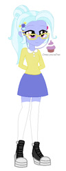 Size: 233x609 | Tagged: safe, artist:creepypastafran, sugarcoat, equestria girls, friendship games, alternate universe, solo