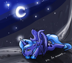 Size: 800x701 | Tagged: safe, artist:donenaya, princess luna, alicorn, pony, crying, s1 luna, solo