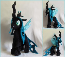 Size: 1479x1296 | Tagged: artist needed, safe, queen chrysalis, changeling, changeling queen, irl, photo, plushie, toy