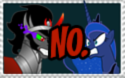 Size: 125x78 | Tagged: safe, artist:intelligent-zombie, king sombra, princess luna, alicorn, pony, unicorn, anti-shipping, deviantart stamp, drama, lumbra, shipping, stamp, text