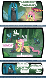 Size: 683x1151 | Tagged: safe, fluttershy, queen chrysalis, changeling, changeling queen, pegasus, pony, ask, askchrysalis, tumblr