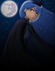 Size: 1488x1925 | Tagged: safe, artist:alexlayer, artist:megasweet, princess luna, human, colored, humanized, mare in the moon, moon, solo