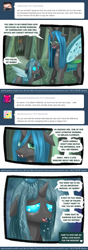 Size: 825x2353 | Tagged: safe, queen chrysalis, changeling, changeling queen, ask, askchrysalis, female, horn, tumblr