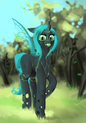 Size: 1128x1600 | Tagged: safe, artist:fiasko0, queen chrysalis, changeling, changeling queen, female, solo