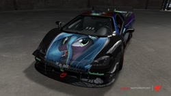 Size: 1280x720 | Tagged: safe, queen chrysalis, changeling, changeling queen, car, forza motorsport 4, itasha, ssc ultimate aero