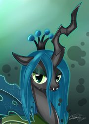 Size: 1800x2500 | Tagged: safe, artist:sierraex, queen chrysalis, changeling, changeling queen, female