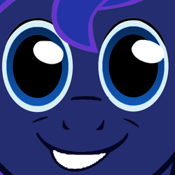 Size: 1500x1500 | Tagged: safe, artist:anonymouspegasus, edit, princess luna, meme, recolor, solo, twily face