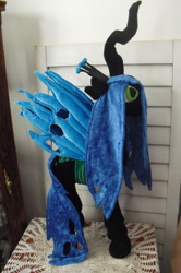 Size: 424x639 | Tagged: safe, artist:justwanttosew, queen chrysalis, changeling, changeling queen, irl, photo, plushie, solo