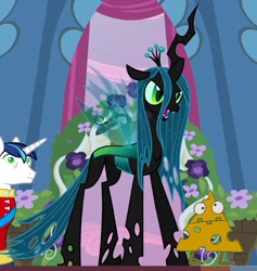 Size: 540x570 | Tagged: safe, artist:cartoonfreak666, queen chrysalis, changeling, changeling queen, cheese, crossover, rocko's modern life, wacky delly