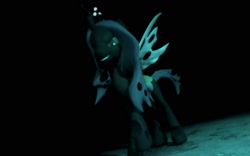 Size: 1680x1050 | Tagged: safe, artist:valkyrie1312, queen chrysalis, changeling, changeling queen, 3d, female, gmod, horn