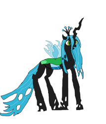 Size: 1411x1651 | Tagged: safe, artist:sylis1232, queen chrysalis, changeling, changeling queen, simple background, solo, white background