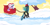 Size: 8000x4000 | Tagged: safe, artist:zakbo1337, princess cadance, queen chrysalis, shining armor, twilight sparkle, alicorn, changeling, changeling queen, pony, unicorn, absurd resolution, sleigh, snow