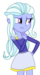 Size: 658x1212 | Tagged: safe, artist:twilightls, sugarcoat, equestria girls, friendship games, solo