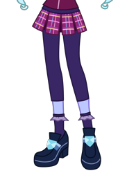 Size: 3404x4647 | Tagged: safe, artist:teentitansfan201, edit, sugarcoat, equestria girls, absurd resolution, clothes, cropped, crystal prep academy uniform, legs, pictures of legs, school uniform, shoes, simple background, socks, solo, transparent background, vector, vector edit