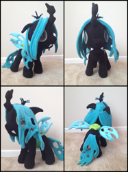 Size: 1526x2038 | Tagged: safe, artist:lumenglace, queen chrysalis, changeling, changeling queen, filly, irl, photo, plushie, solo