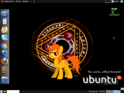 Size: 1024x768 | Tagged: safe, princess luna, oc, alicorn, pony, computer, cutie mark, desktop, linux, skype, ubuntu