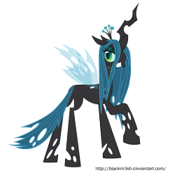 Size: 6000x6177 | Tagged: safe, artist:blackm3sh, queen chrysalis, changeling, changeling queen, absurd resolution, female, simple background, transparent background, vector