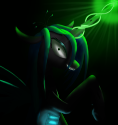 Size: 1808x1908 | Tagged: safe, artist:serenakks, queen chrysalis, changeling, changeling queen, female, solo