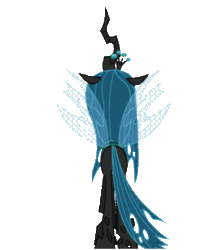 Size: 349x400 | Tagged: safe, artist:mixermike622, queen chrysalis, changeling, changeling queen, animated, solo, spinning