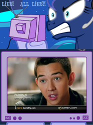 Size: 386x515 | Tagged: safe, princess luna, alicorn, pony, drama, exploitable meme, gamefly, gamer luna, meme, obligatory pony, tv meme