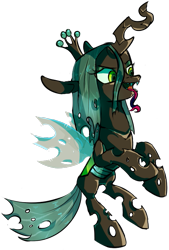 Size: 507x752 | Tagged: safe, artist:misadventuresofpaddymod, artist:tweissie, queen chrysalis, changeling, changeling queen, simple background, transparent background