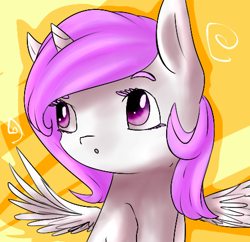 Size: 456x441 | Tagged: safe, artist:moonsharddragon, princess celestia, alicorn, pony, pink-mane celestia, solo, uguu, younger