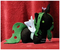 Size: 550x460 | Tagged: safe, artist:mihoyonagi, queen chrysalis, changeling, changeling queen, irl, photo, plushie, toy