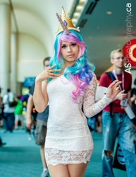 Size: 1236x1600 | Tagged: artist needed, safe, artist:unkcos10, princess celestia, human, cosplay, irl, irl human, photo, san diego comic con