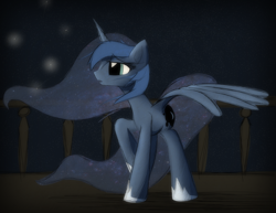 Size: 3850x2975 | Tagged: safe, artist:ptepix, princess luna, alicorn, pony, female, horn, mare, solo, traditional art