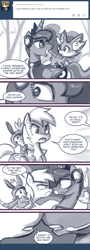 Size: 550x1521 | Tagged: safe, artist:johnjoseco, derpy hooves, princess luna, alicorn, pony, ask princess molestia, boop, chespin, comic, crossover, fennekin, frown, gamer luna, glare, noseboop, open mouth, pokémon, pokémon x and y, smiling, wide eyes