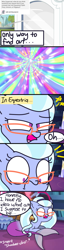 Size: 492x1920 | Tagged: safe, artist:psychodiamondstar, sugarcoat, merpony, equestria girls, comic, cute, dialogue, magic mirror, portal, seaponified, solo, species swap, sugarcute