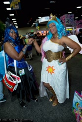 Size: 1365x2048 | Tagged: artist needed, safe, princess celestia, princess luna, human, cosplay, irl, irl human, photo, san diego comic con