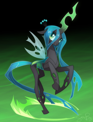 Size: 600x785 | Tagged: dead source, safe, artist:tarajenkins, queen chrysalis, changeling, changeling queen, female, solo