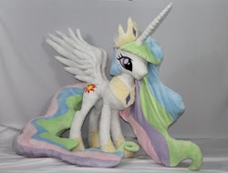 Size: 1398x1062 | Tagged: safe, artist:karasunezumi, princess celestia, irl, life size, photo, plushie, solo