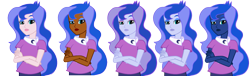 Size: 1719x525 | Tagged: safe, artist:odiz, color edit, edit, princess luna, vice principal luna, equestria girls, recolor, simple background, solo