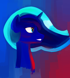 Size: 2700x3000 | Tagged: safe, artist:pashoo, princess luna, alicorn, pony, female, gradient background, horn, mare, solo