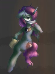 Size: 1200x1612 | Tagged: safe, artist:toki, princess luna, alicorn, pony, female, horn, mare, paper bag, solo