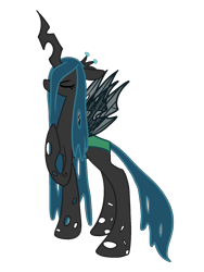 Size: 1200x1600 | Tagged: safe, artist:robynne, queen chrysalis, changeling, changeling queen, female