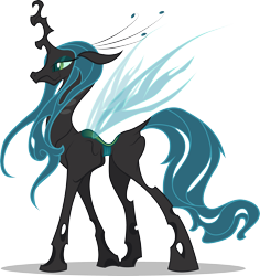 Size: 3949x4182 | Tagged: safe, artist:emkay-mlp, queen chrysalis, changeling, changeling queen, absurd resolution, female, simple background, solo, transparent background, vector