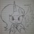 Size: 500x511 | Tagged: safe, artist:zev, princess luna, alicorn, butterfly, pony, filly, grayscale, lined paper, monochrome, paper, photo, sketch, solo, traditional art, woona