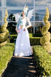 Size: 2593x3873 | Tagged: safe, artist:littlekiddens, princess celestia, human, cosplay, irl, irl human, katsucon, photo, solo